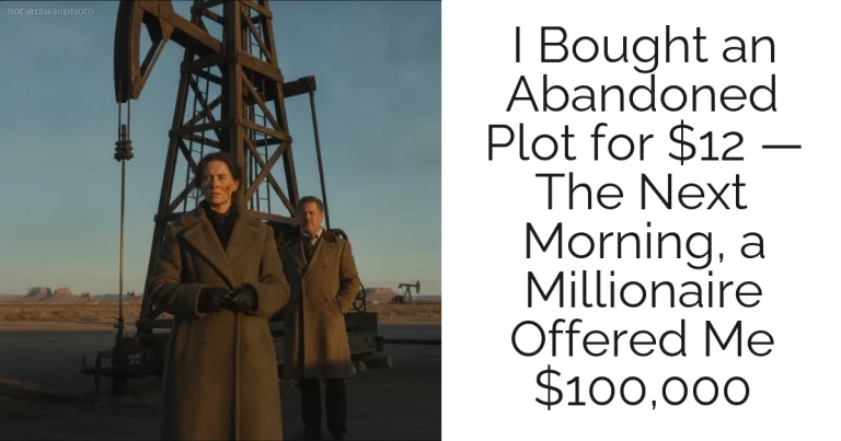 I Bought an Abandoned Plot for $12 — The Next Morning, a Millionaire Offered Me $100,000