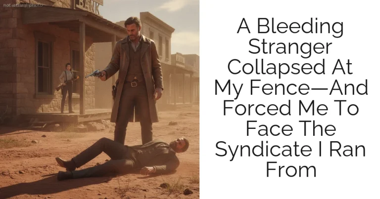 A Bleeding Stranger Collapsed At My Fence—And Forced Me To Face The Syndicate I Ran From