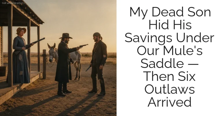 My Dead Son Hid His Savings Under Our Mule's Saddle — Then Six Outlaws Arrived
