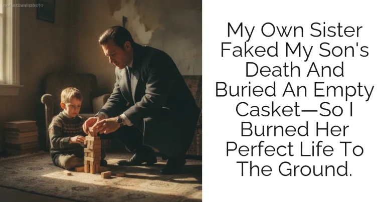 My Own Sister Faked My Son's Death And Buried An Empty Casket—So I Burned Her Perfect Life To The Ground.