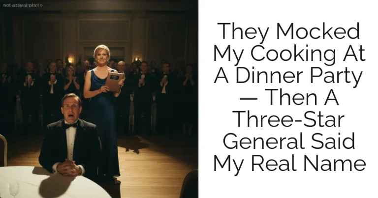 They Mocked My Cooking At A Dinner Party — Then A Three-Star General Said My Real Name