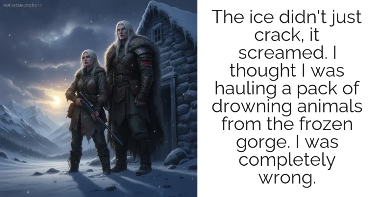The ice didn't just crack, it screamed. I thought I was hauling a pack of drowning animals from the frozen gorge. I was completely wrong.
