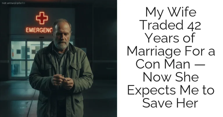 My Wife Traded 42 Years of Marriage For a Con Man — Now She Expects Me to Save Her