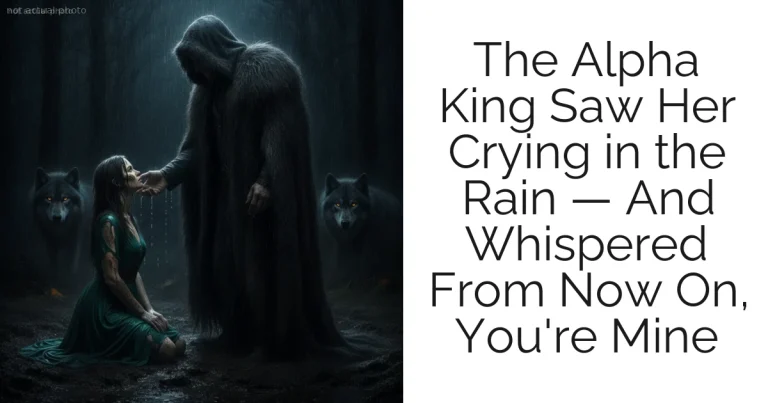The Alpha King Saw Her Crying in the Rain — And Whispered From Now On, You're Mine