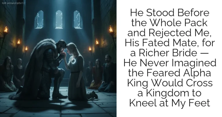 He Stood Before the Whole Pack and Rejected Me, His Fated Mate, for a Richer Bride — He Never Imagined the Feared Alpha King Would Cross a Kingdom to Kneel at My Feet