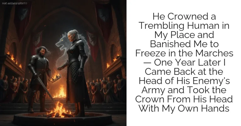 He Crowned a Trembling Human in My Place and Banished Me to Freeze in the Marches — One Year Later I Came Back at the Head of His Enemy's Army and Took the Crown From His Head With My Own Hands