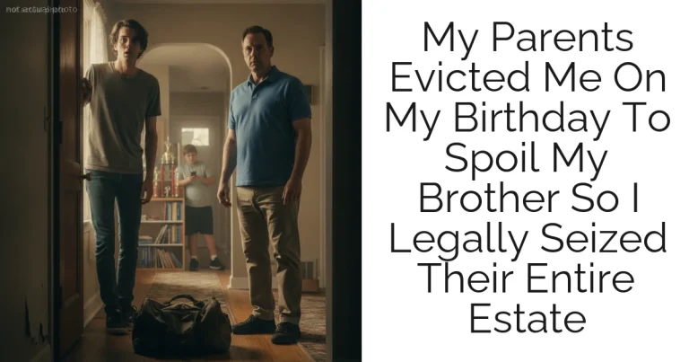 My Parents Evicted Me On My Birthday To Spoil My Brother So I Legally Seized Their Entire Estate