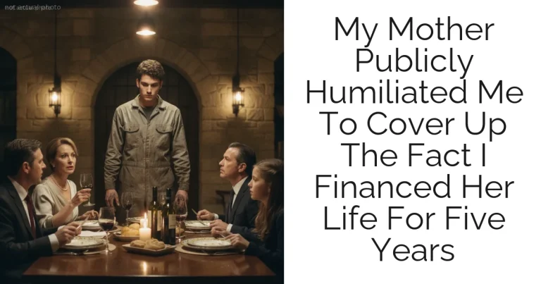 My Mother Publicly Humiliated Me To Cover Up The Fact I Financed Her Life For Five Years