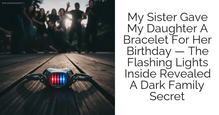 My Sister Gave My Daughter A Bracelet For Her Birthday — The Flashing Lights Inside Revealed A Dark Family Secret