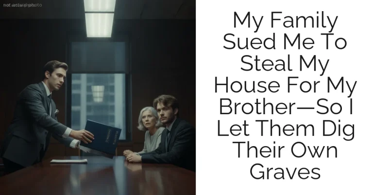 My Family Sued Me To Steal My House For My Brother—So I Let Them Dig Their Own Graves