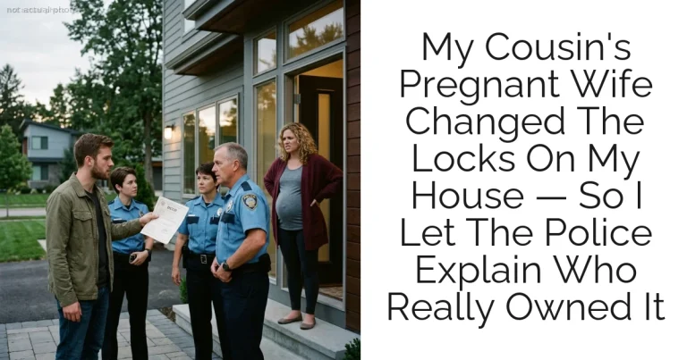 My Cousin's Pregnant Wife Changed The Locks On My House — So I Let The Police Explain Who Really Owned It
