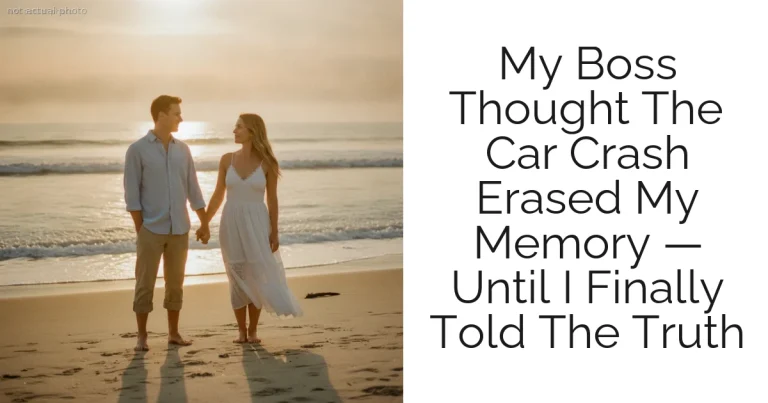 My Boss Thought The Car Crash Erased My Memory — Until I Finally Told The Truth