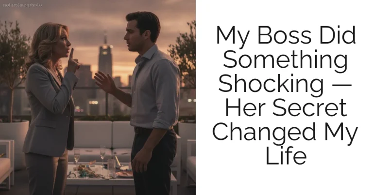 My Boss Did Something Shocking — Her Secret Changed My Life