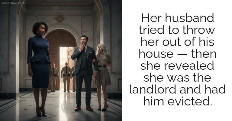 Her husband tried to throw her out of his house — then she revealed she was the landlord and had him evicted.