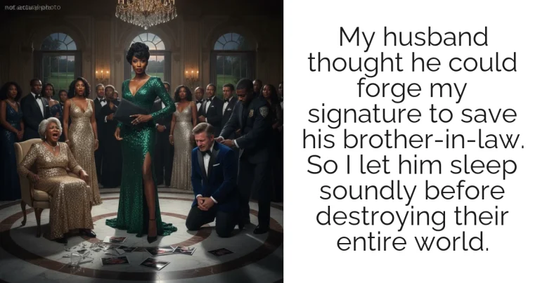 My husband thought he could forge my signature to save his brother-in-law. So I let him sleep soundly before destroying their entire world.