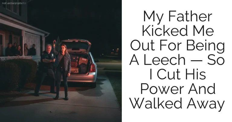 My Father Kicked Me Out For Being A Leech — So I Cut His Power And Walked Away