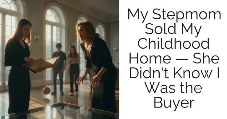 My Stepmom Sold My Childhood Home — She Didn't Know I Was the Buyer