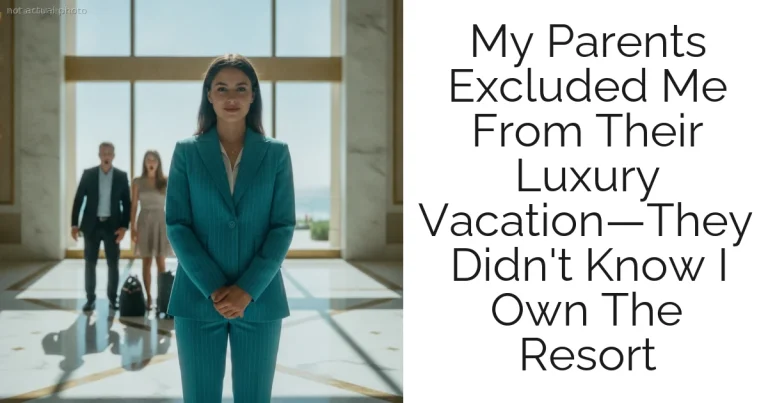 My Parents Excluded Me From Their Luxury Vacation—They Didn't Know I Own The Resort