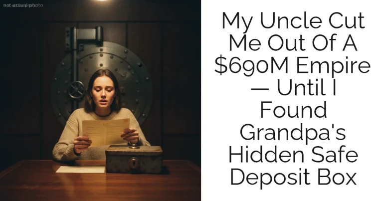 My Uncle Cut Me Out Of A $690M Empire — Until I Found Grandpa's Hidden Safe Deposit Box