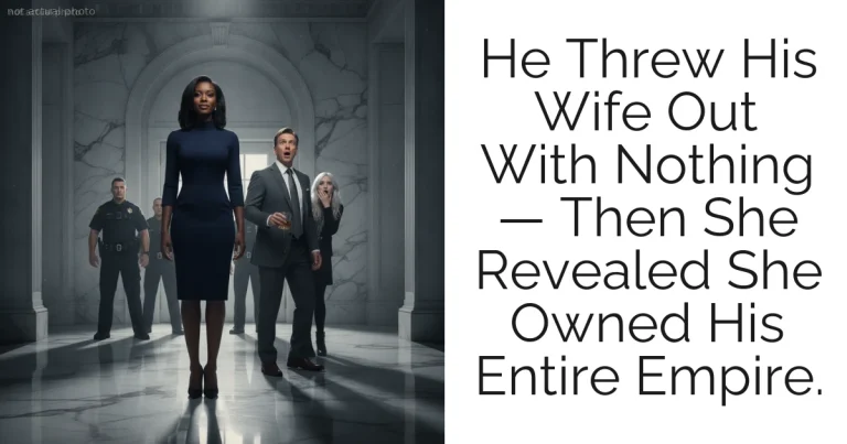 He Threw His Wife Out With Nothing — Then She Revealed She Owned His Entire Empire.