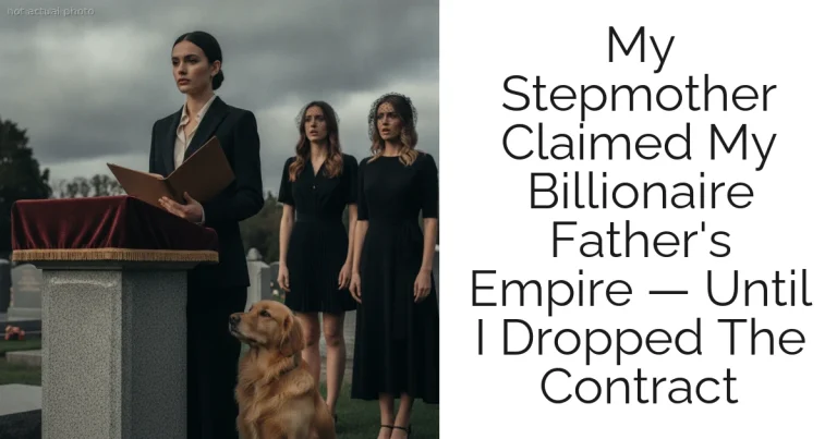 My Stepmother Claimed My Billionaire Father's Empire — Until I Dropped The Contract