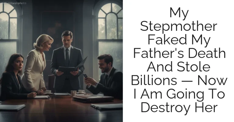 My Stepmother Faked My Father's Death And Stole Billions — Now I Am Going To Destroy Her