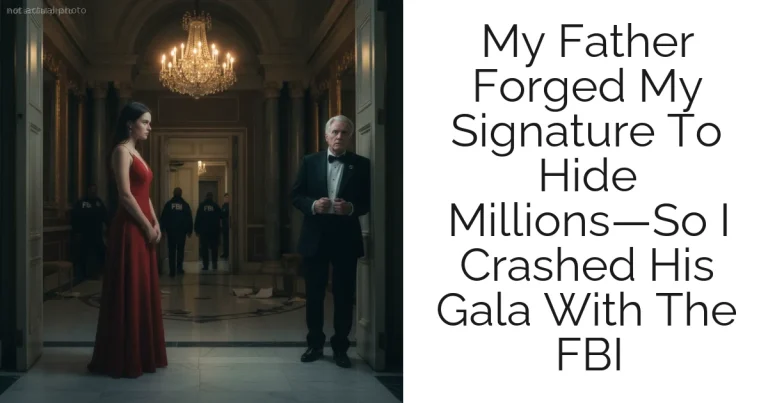 My Father Forged My Signature To Hide Millions—So I Crashed His Gala With The FBI