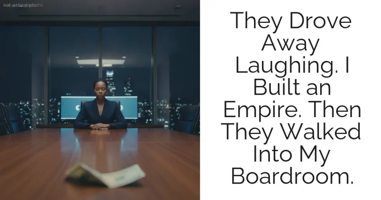 They Drove Away Laughing. I Built an Empire. Then They Walked Into My Boardroom.