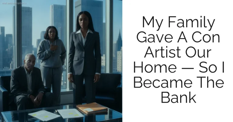 My Family Gave A Con Artist Our Home — So I Became The Bank