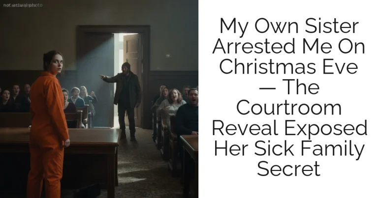 My Own Sister Arrested Me On Christmas Eve — The Courtroom Reveal Exposed Her Sick Family Secret