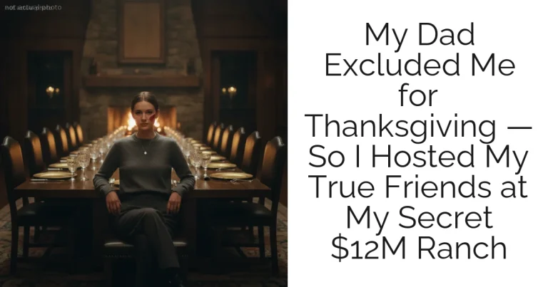 My Dad Excluded Me for Thanksgiving — So I Hosted My True Friends at My Secret $12M Ranch