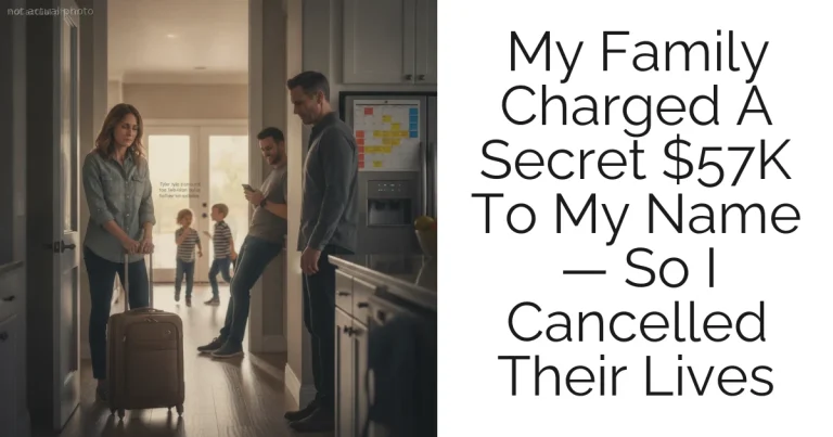 My Family Charged A Secret $57K To My Name — So I Cancelled Their Lives