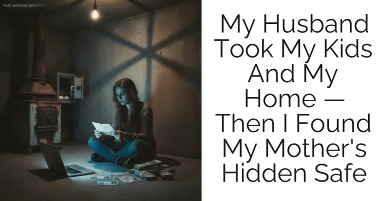 My Husband Took My Kids And My Home — Then I Found My Mother's Hidden Safe