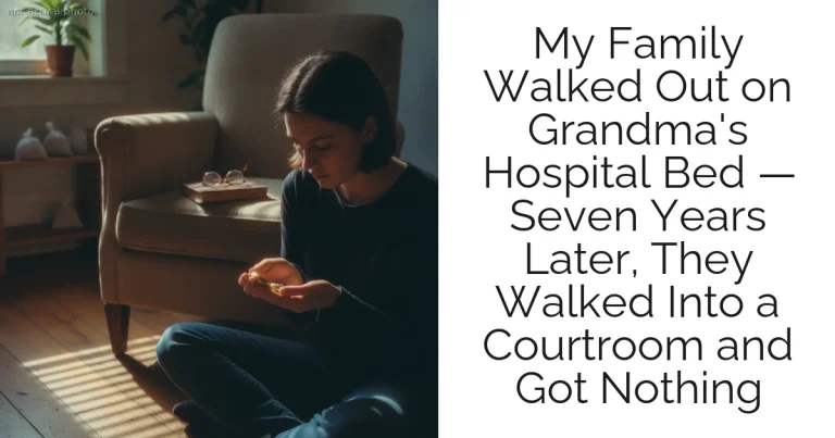 My Family Walked Out on Grandma's Hospital Bed — Seven Years Later, They Walked Into a Courtroom and Got Nothing