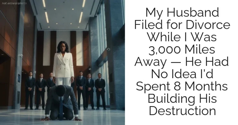 My Husband Filed for Divorce While I Was 3,000 Miles Away — He Had No Idea I'd Spent 8 Months Building His Destruction