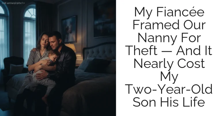 My Fiancée Framed Our Nanny For Theft — And It Nearly Cost My Two-Year-Old Son His Life