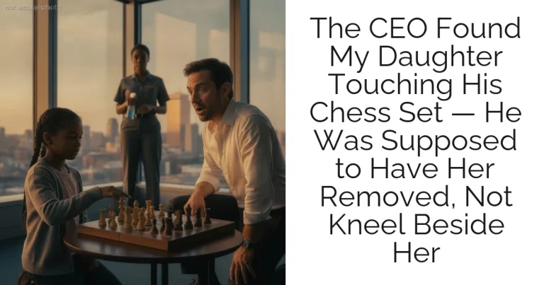 The CEO Found My Daughter Touching His Chess Set — He Was Supposed to Have Her Removed, Not Kneel Beside Her