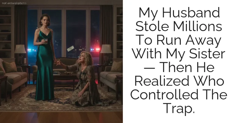 My Husband Stole Millions To Run Away With My Sister — Then He Realized Who Controlled The Trap.