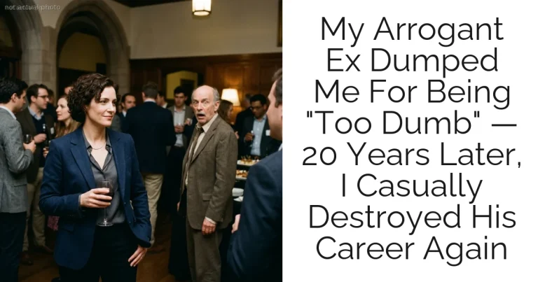 My Arrogant Ex Dumped Me For Being "Too Dumb" — 20 Years Later, I Casually Destroyed His Career Again
