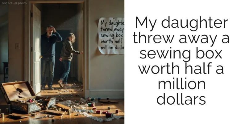 My daughter threw away a sewing box worth half a million dollars