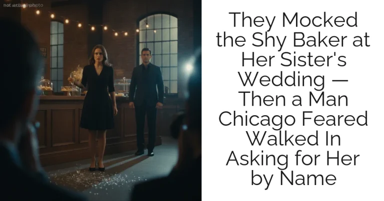 They Mocked the Shy Baker at Her Sister's Wedding — Then a Man Chicago Feared Walked In Asking for Her by Name