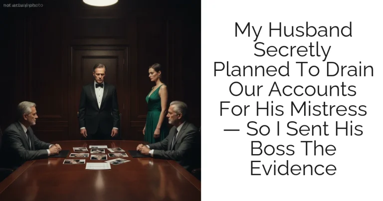 My Husband Secretly Planned To Drain Our Accounts For His Mistress — So I Sent His Boss The Evidence