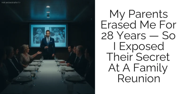 My Parents Erased Me For 28 Years — So I Exposed Their Secret At A Family Reunion