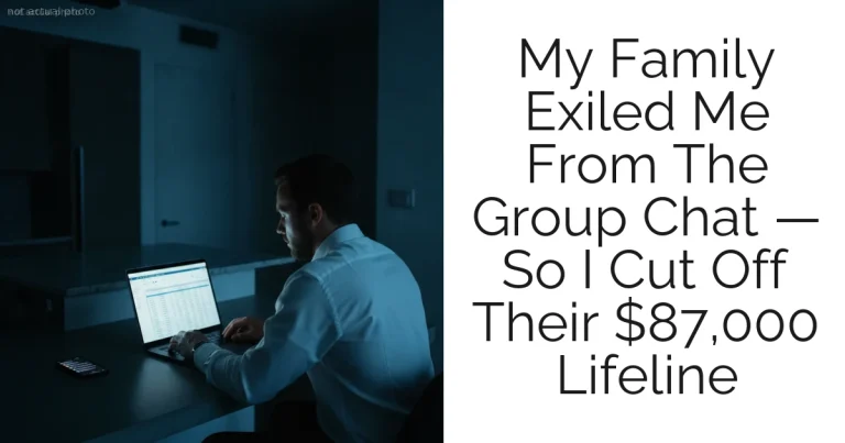 My Family Exiled Me From The Group Chat — So I Cut Off Their $87,000 Lifeline