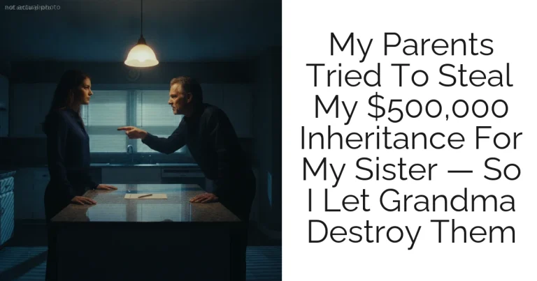 My Parents Tried To Steal My $500,000 Inheritance For My Sister — So I Let Grandma Destroy Them
