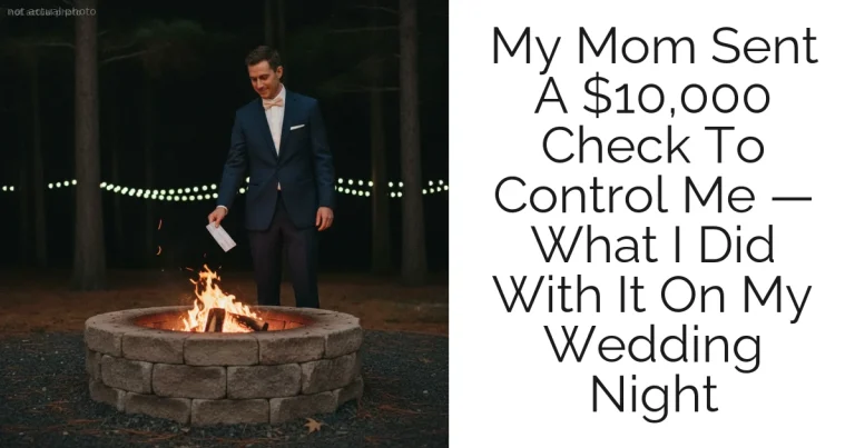My Mom Sent A $10,000 Check To Control Me — What I Did With It On My Wedding Night