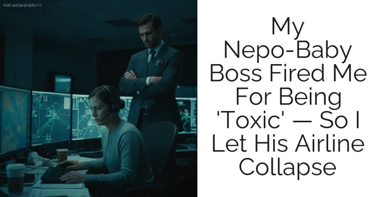 My Nepo-Baby Boss Fired Me For Being 'Toxic' — So I Let His Airline Collapse