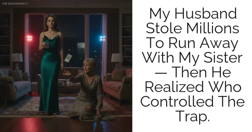My Husband Stole Millions To Run Away With My Sister — Then He Realized Who Controlled The Trap.