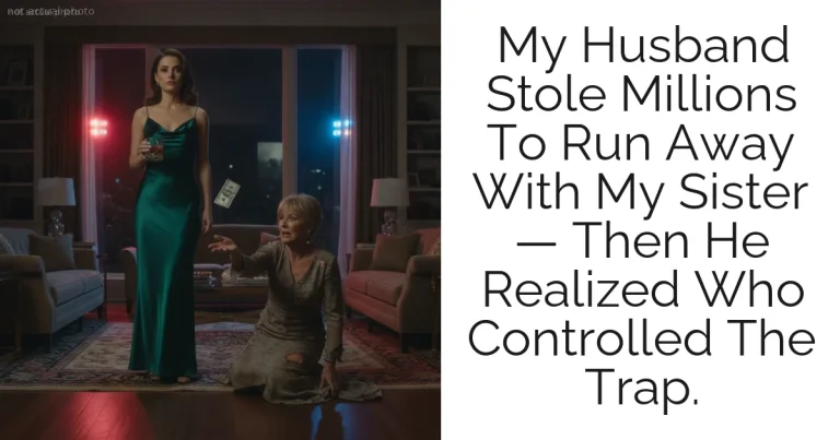 My Husband Stole Millions To Run Away With My Sister — Then He Realized Who Controlled The Trap.