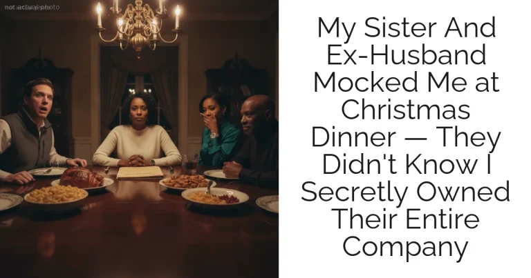 My Sister And Ex-Husband Mocked Me at Christmas Dinner — They Didn't Know I Secretly Owned Their Entire Company
